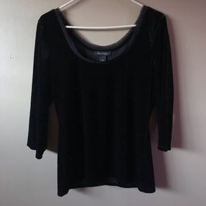 WHBM velvet top